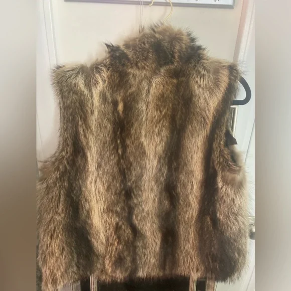 Michael kors coyote fur vest large